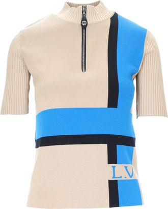 Louis Vuitton Louis Vuitton Color Block Top met Ritssluiting - jaren 2010