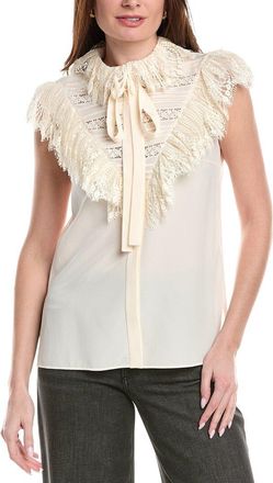 Akris Silk Embroidered Top