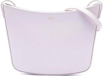 Celine Pre-owned Croque Schoudertas - Dames - Vintage Schoudertas - Roze - ONE Size - Leer - Vintage