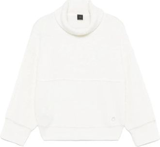 Pinko Witte Gebreide Casual Trui - Dames - Coltruien - Wit - M - Wol - Truien & Vesten