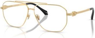 Versace 57mm Square optical glasses in Gold at Nordstrom