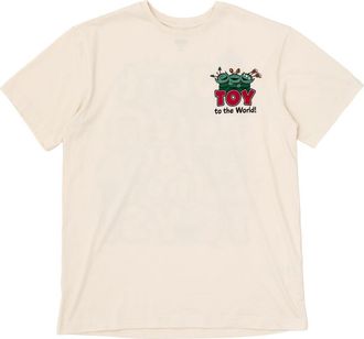 Disney Toy Story Holiday Short Sleeve T-Shirt in Oatmeal Toy Story at Nordstrom, Size Xx-Large
