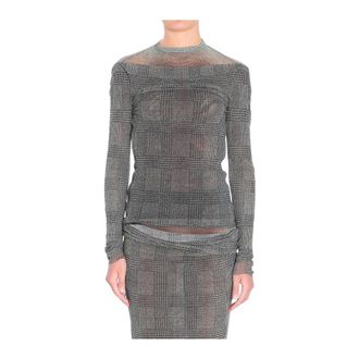 Jean Paul Gaultier Camiseta con estampado gr&aacute;fico - Tops - Mujer - Gris - S