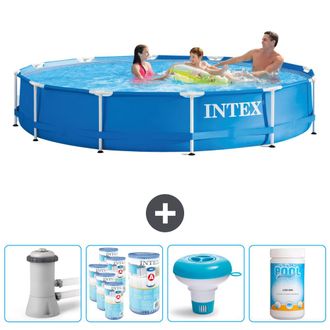 Intex Piscina Con Estructura Redonda - 366x76 Cm - 7-piezas Scb89
