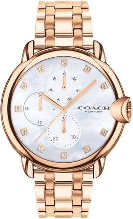 Coach Womens Arden Mother of pearl Dial Watch