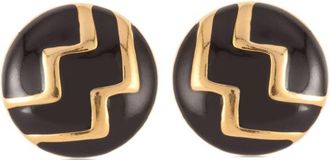 Susan Caplan Vintage 1980 Monet stud earrings - women - Gold Plated/Enamel - One Size