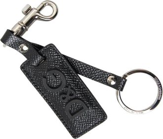Dolce & Gabbana Keyrings - unisex - Sleutelhangers & Tashangers - Zwart - ONE Size - Leer - Accessoires