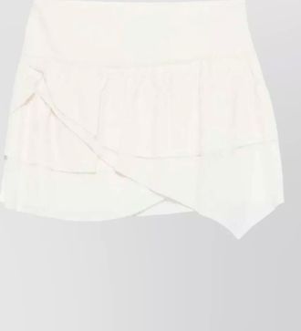 Isabel Marant asymmetrical mini skirt high waist ruffle