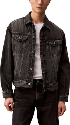 Calvin Klein Jeans Klassieke Katoenen Overhemdjas met Zakken