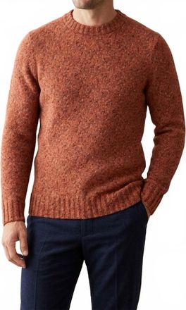 Smartwool Heavy Crew Sweater In Pecan Brown Heather