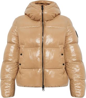 Save The Duck Ge&iuml;soleerde jas Biddy - Dames - Winterjassen - Beige - S - Leer - Jassen