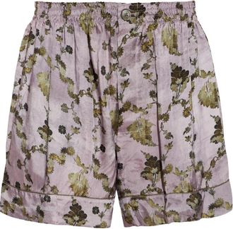R13 PJ Short Met Paspel - Dames - Korte Broeken - Paars - XS - Korte Broeken
