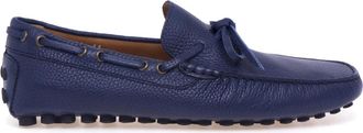 Doucal's Driver Loafer - Heren - Bootschoenen - Blauw - 44 EU - Katoen - Schoenen
