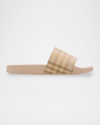 Burberry Furley Check Slide Sandals
