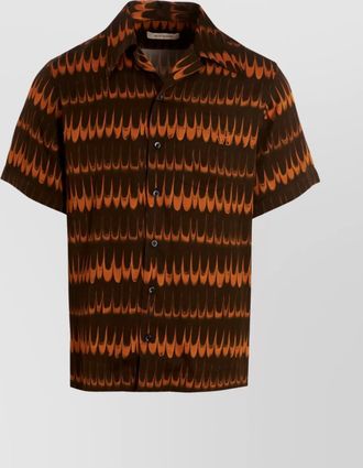 Wales Bonner pocketed rhythm short sleeve shirt