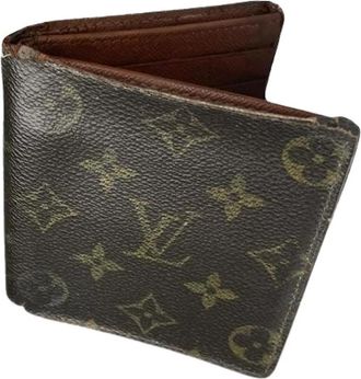 Louis Vuitton Pre-owned Vintage Leren Portemonnee - Dames - Vintage Accessoires - Bruin - ONE Size - Leer - Vintage
