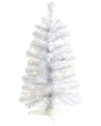 Nearly Natural 2Ft. White Artificial Christmas Tree