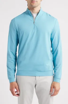 Johnnie-O Motion Performance Quarter Zip Pullover in Haze at Nordstrom, Size Xx-Large