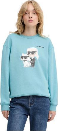 Karl Lagerfeld Sweatshirts - Dames - Sweatshirts - Blauw - XS - Hoodies & sweatvesten