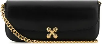 Alexander McQueen Skull Flower Crossbody Tas - Dames - Schoudertassen - Zwart - ONE Size - Leer - Tassen
