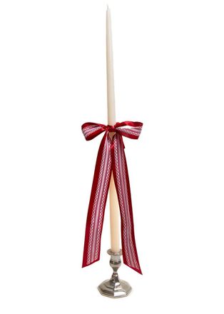 Gohar Taper Candle With Lace Bow