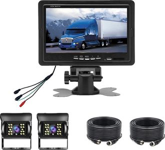 OEM Monitor Para Coche, Pantalla Lcd De 7 Pulgadas, Dise&ntilde;o Resistente Al Agua, Monitor Con 2 C&aacute;maras