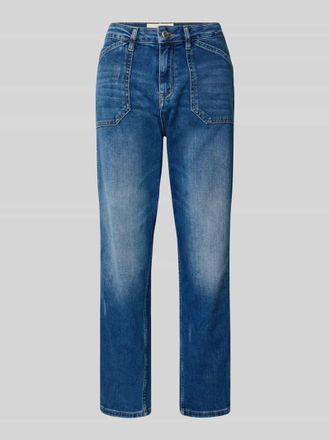 Goldgarn Denim Straight Fit Jeans mit Pattentaschen Modell Schönau in Blau, Größe 24