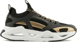 Emporio Armani Infinity caged sneakers - unisex - Polyester/Fabric/Thermoplastic Polyurethane (TPU)/Rubber - 9.5 - Black