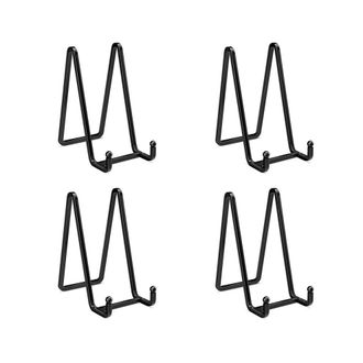 OEM 4 Soportes Para Platos De 6 Pulgadas Para Exhibir Marcos De Metal, Platos Decorativos, Libros Y Caballetes Para Fotos