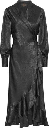 Karmamia Womens Bea Dress In Black Floral Jacquered