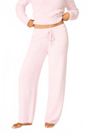 PJ Salvage Bundle Up Boucle Pajama Pant In Pink