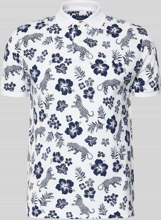 Polo Ralph Lauren Slim Fit Poloshirt aus reiner Baumwolle in Marine, Gr&ouml;&szlig;e XXL