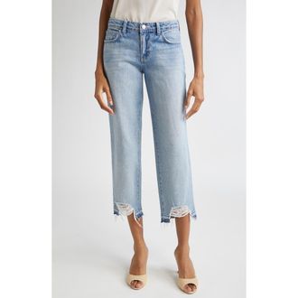 L'agence Blaine Low Rise Release Hem Crop Stovepipe Jeans in Albee at Nordstrom Rack, Size 30