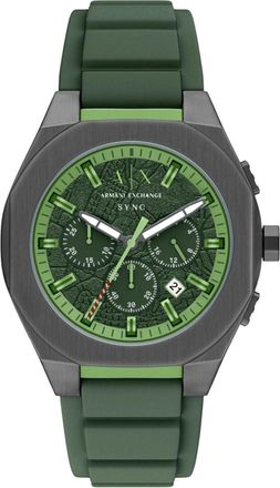 A|X Armani Exchange Mens Sync Green Dial Watch