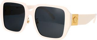 Versace Womens Sunglasses 0ve4472d Ivory White Acetate