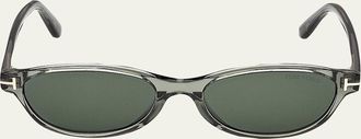 Tom Ford Tara Oval Acetate Sunglasses