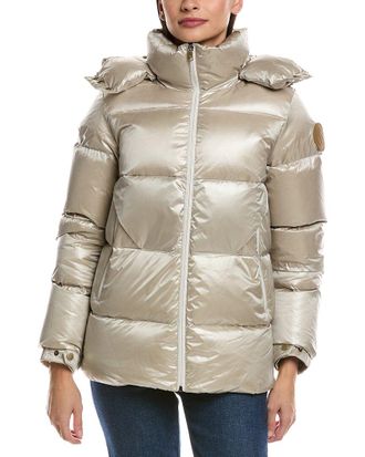 Scotch & Soda Vivienne Boxy Short Channel Quilted Jacket