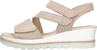 Gabor Elegante Beige Su&egrave;de Sandalen - Dames - Sandalen - Beige - 37 EU - Su&egrave;de - Schoenen