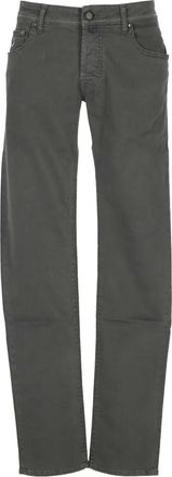 Jacob Cohen Broek met logopatch - Grijs