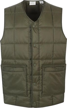 Les Deux Matt Gewatteerd Vest - Heren - Bodywarmers - Groen - M - Jassen