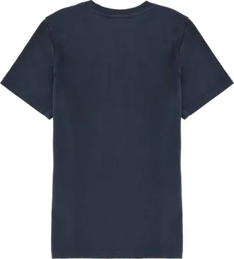Maison Kitsun&eacute; Womens Fox Head Cotton T-Shirt Blue Organic T-Shirts And Polos