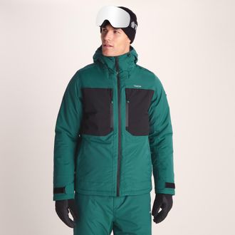 TOG24 Avoriaz Mens Ski Jacket - Dark Turquoise/Black - Size X-Large