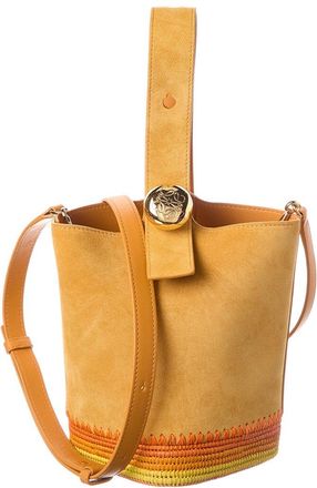 Loewe Pebble Mini Suede Bucket Bag