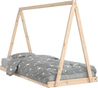 vidaXL Estructura de cama para niños madera maciza de pino 90x200 cm Vidaxl