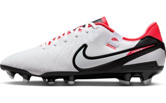 Nike Nike Legend 10 Academy Fg/Mg Football Shoe White/Black-Bright Crimson 10