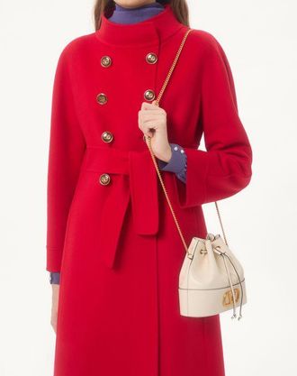 Valentino Garavani Mini Secchiello Con Catena Vlogo Signature In Nappa Donna LIGHT IVORY UNI