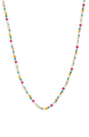 Argento Vivo Multicolor Beaded Necklace in Gold at Nordstrom
