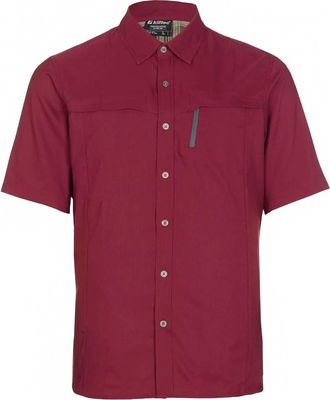 Killtec Mens Sjon Short Sleeve Shirt In Maroon