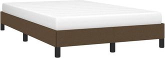 vidaXL Estructura de cama sin colchón tela marrón oscuro 120x200 cm vidaXL