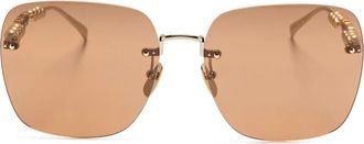 Gucci Occhiali da sole squadrati - Oro